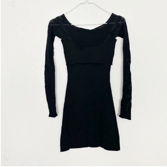 Dion Lee Mesh Hosiery Mini Dress Black - Picture 3 of 11